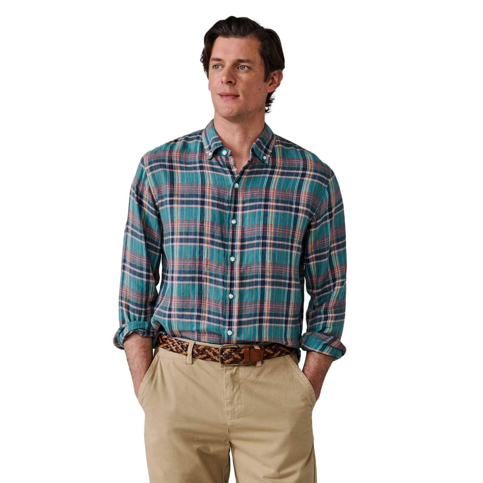 Aubin Croyland Madras Checked Shirt